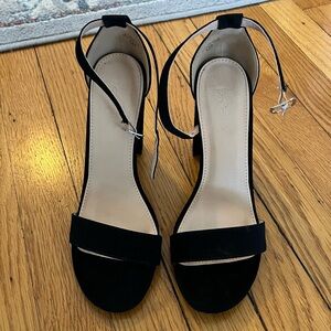 Black Ankle Strap Heels
